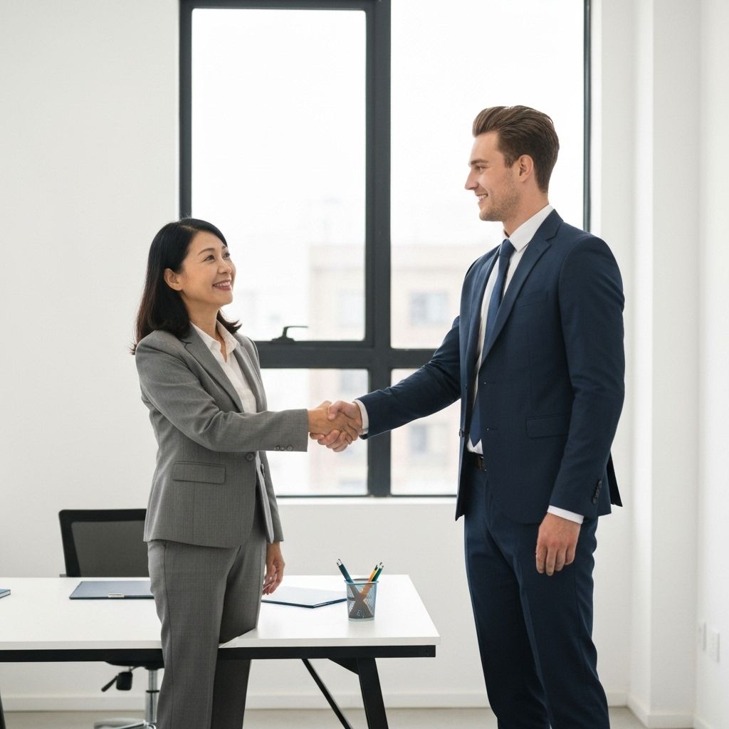 Happy professional after successful salary negotiation